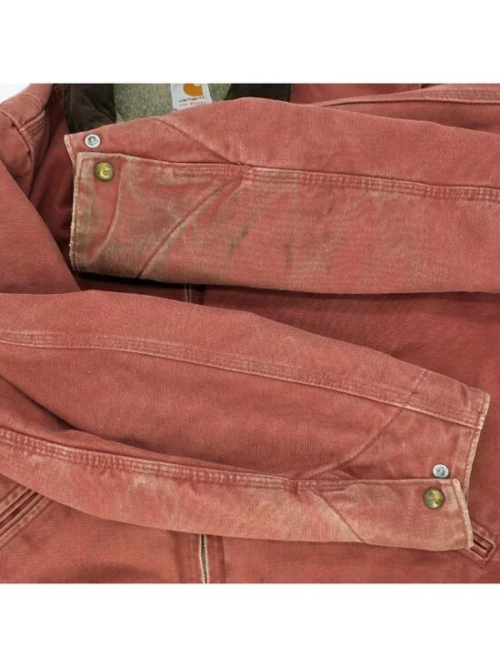 Carhartt Detroit Jacket Women’s XL Vintage Y2K Rose Salmon Pink WJ097 VRS - Picture 5 of 14